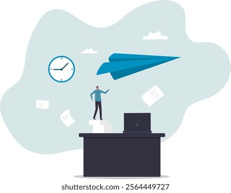 Success leadership or positive office atmosphere, winning work strategy, happiness in workplace or career development,business concept.business concept.flat character.