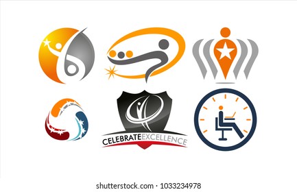 Success Life Coaching Logo Set