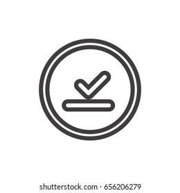 Success line icon