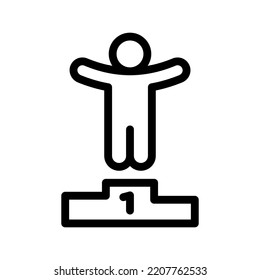 success line icon illustration vector graphic 