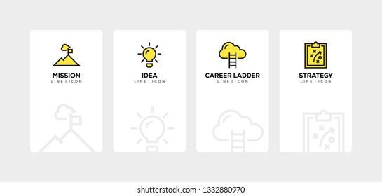 SUCCESS LINE ICON SET