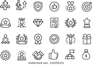 success line icons vector design 
