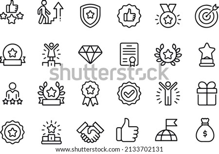 success line icons vector design 