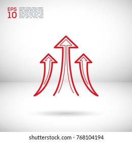 Success line vector icon 