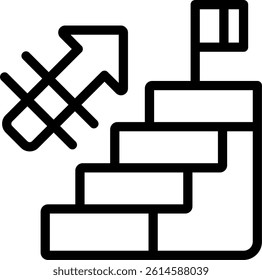 Success Line Vector Icon Design