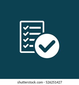 success list blank icon on blue background