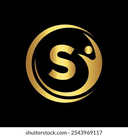 Success Logo combine with letter S vector template