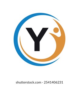 Success Logo combine with letter Y vector template