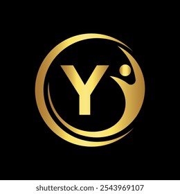 Success Logo combine with letter Y vector template