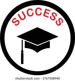 Success logo design stock vector