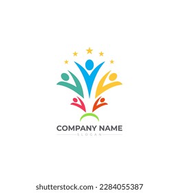 Success Logo Design Vector Template. A Successful Team or Group Symbol Abstract Design.
Celebration of victory 