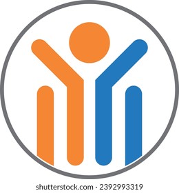 success man businness vector logo