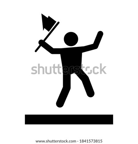 Success man icon in eps 8