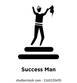 Success Man icon vector isolated on white background, Success Man transparent sign , business illustrations