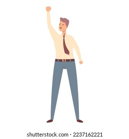 Success manager icon cartoon vector. Stress therapy. Mental coping
