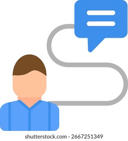 Success Message Flat Icon Vector Design