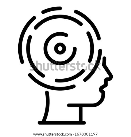 Success mind life skill icon. Outline success mind life skill vector icon for web design isolated on white background
