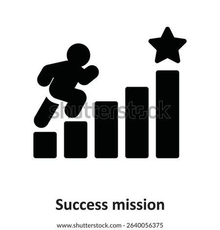 Success mission Vector Icon which can easily modify or edit
