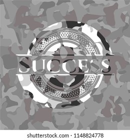 Success on grey camo pattern