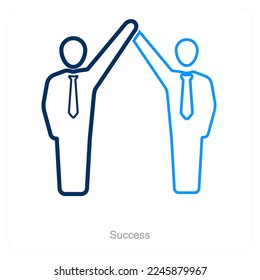 Success and partners icon concept