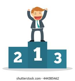 Success people cartoon design, vector illustration graphic