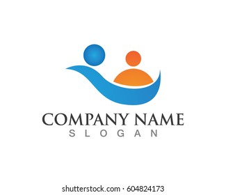 Success people group work logo