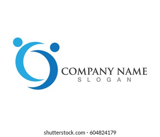 Success people group work logo