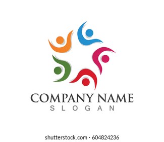 Success people group work logo