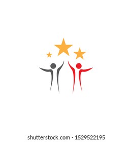 Success people illustration vector template