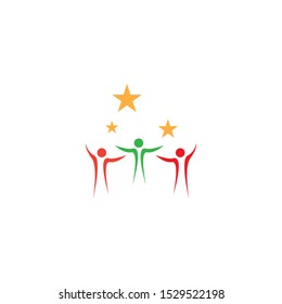 Success people illustration vector template