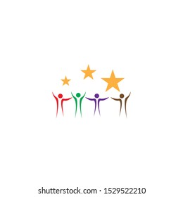 Success people illustration vector template
