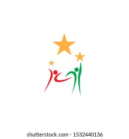 Success people illustration vector template