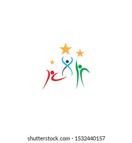 Success people illustration vector template