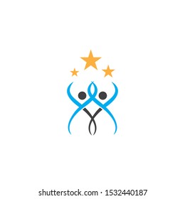 Success people illustration vector template