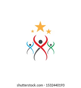 Success people illustration vector template