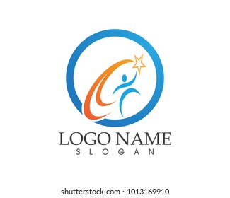 Success people logo design