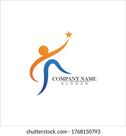 Reaching Dreams Logo Design Vector Reaching Stock Vector (Royalty Free ...