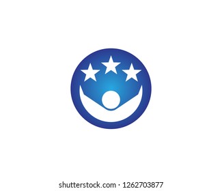 Success people logo design template