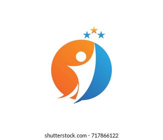 Success People Logo Design Template