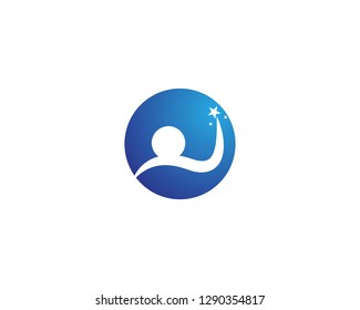 Success people logo design vector