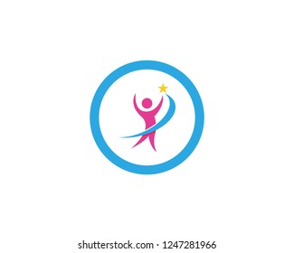 Success People Logo and symbol template vector icon