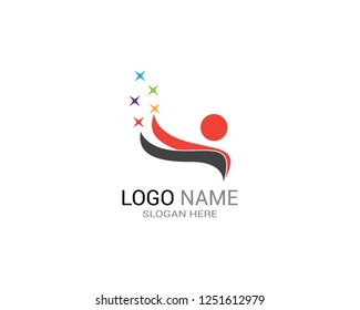 Success people logo template