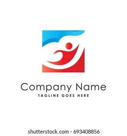 success people logo template