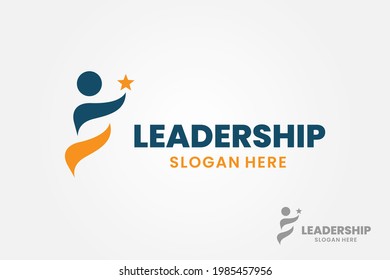 Success People Logo Template Design. Leadership Logo Concept. Healthy Life Vector Illustration.