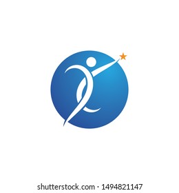 Success people Logo Template Vector Icon
