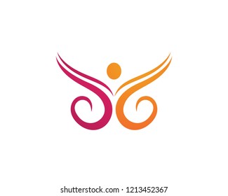 Success people logo vector 