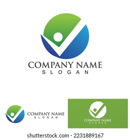  Plantilla de diseño de vectores de logotipos para personas exitosas 