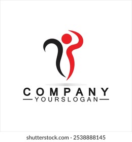  Erfolgreiche Personen Logo Vektor Design-Vorlage 