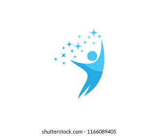 success people logo vector icon template