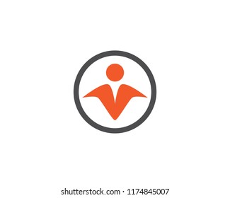 success people logo vector icon template